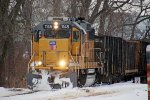 Rolling for DeLong as snow and sleet begin to fall